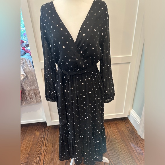 Pont Sur fabulous wrap dress with fun polka dot print - Picture 1 of 8